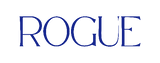 Blue 'ROGUE' logo on a white background
