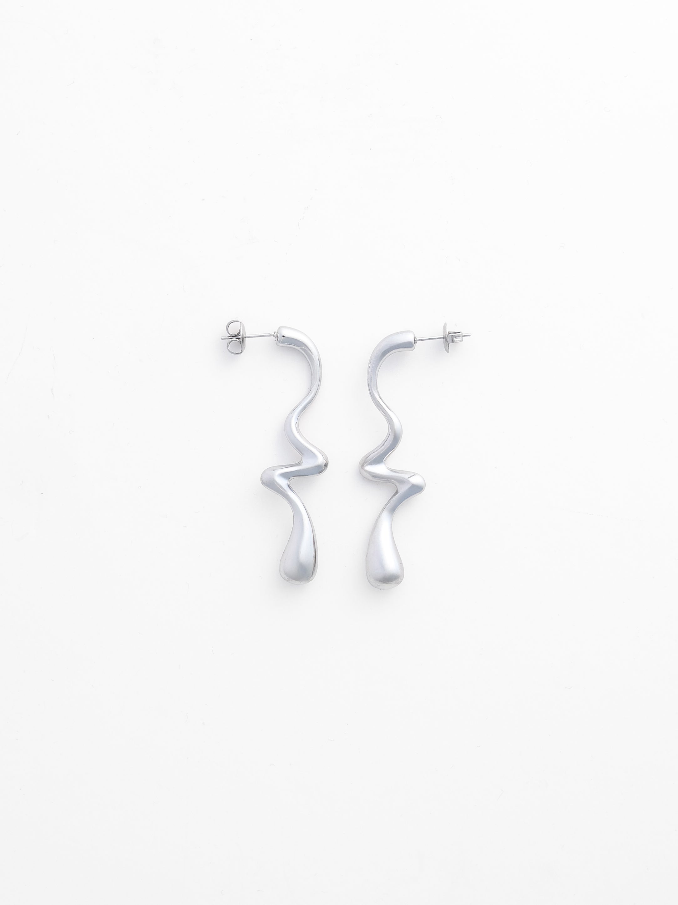 Rhys Earrings / Silver