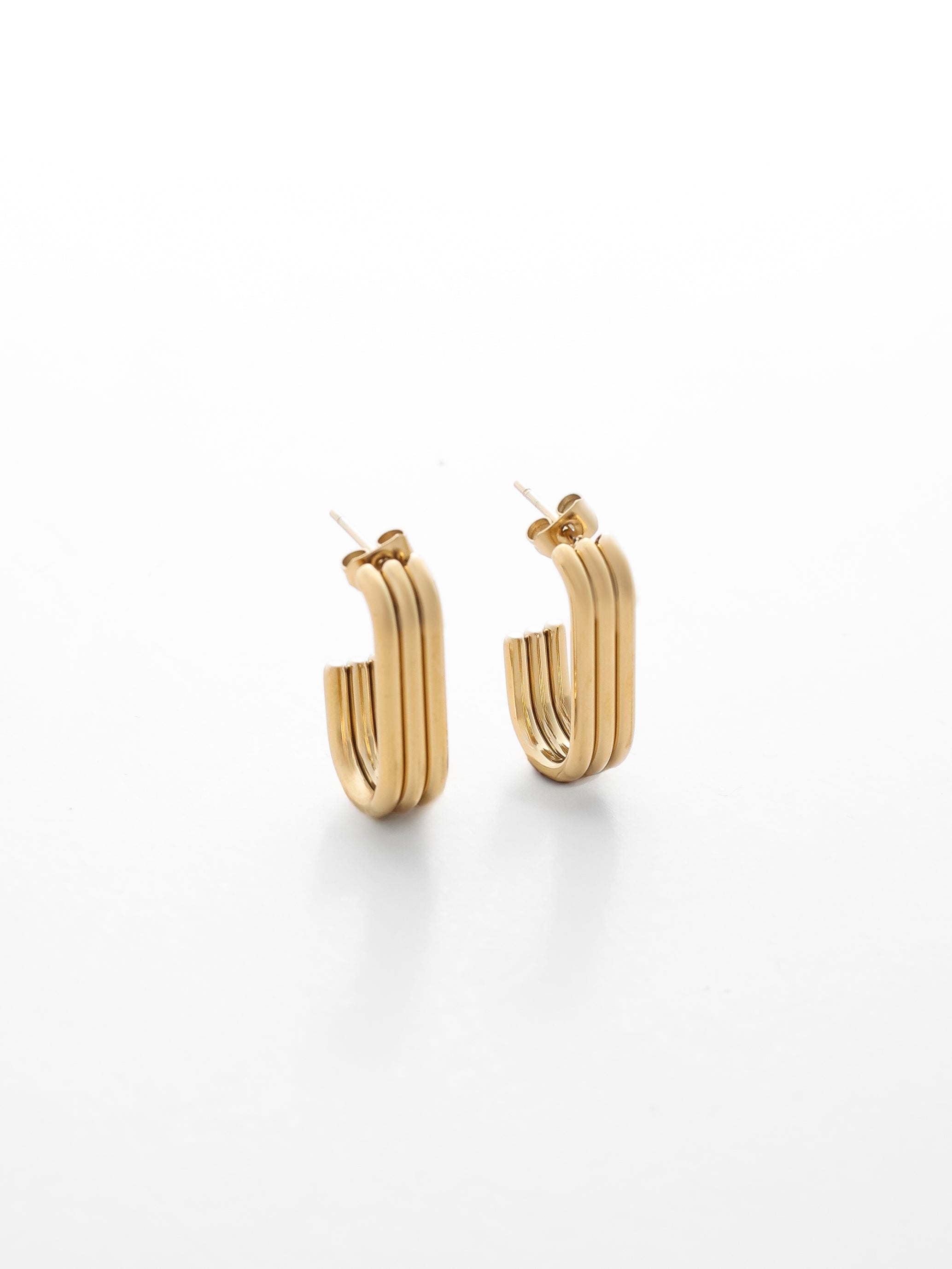 Bleed Earrings / Gold