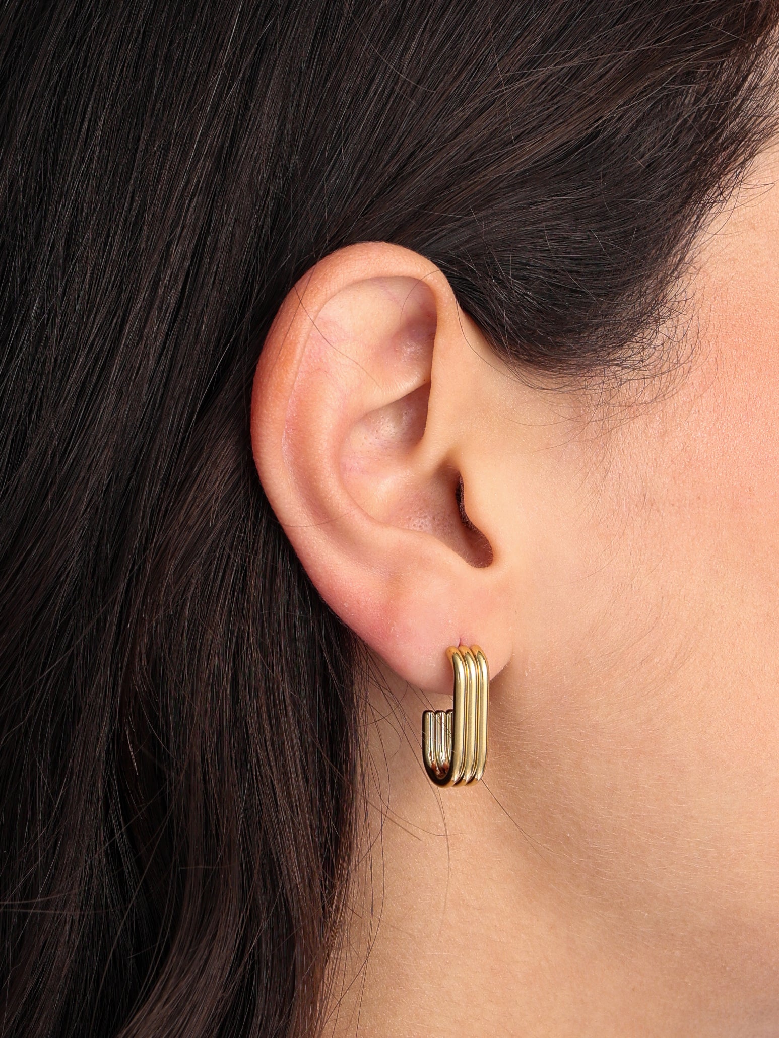 Bleed Earrings / Gold